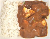 Chicken Curry with Boiled Rice